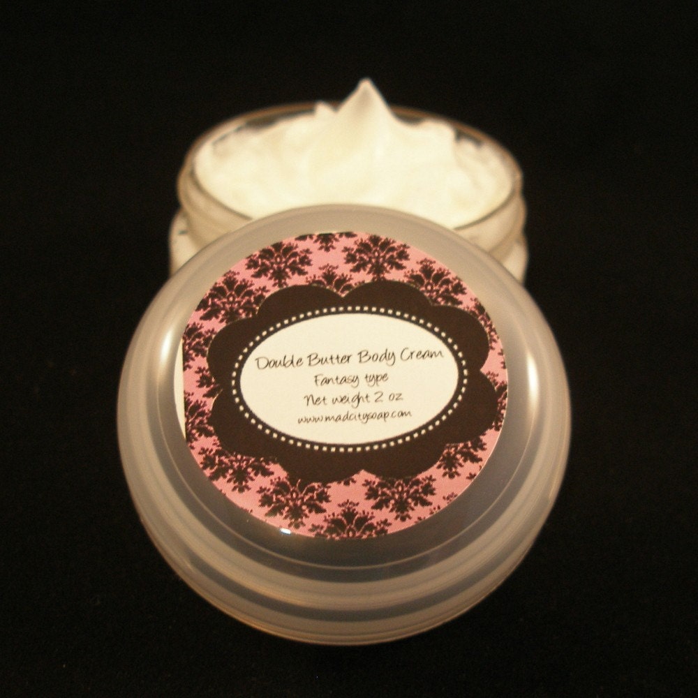 Double Butter Body Cream custom scented 2 oz