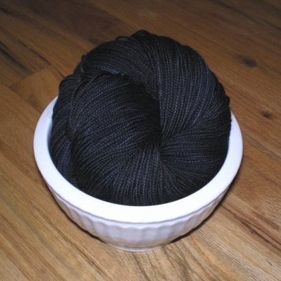 SOCK YARN - Tight Twist Superwash Merino Wool Sock Yarn, Blue Raven
