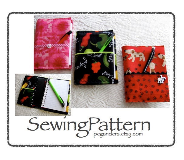 pdf Busy Day Notebook and bonus Card Holder sewing pattern