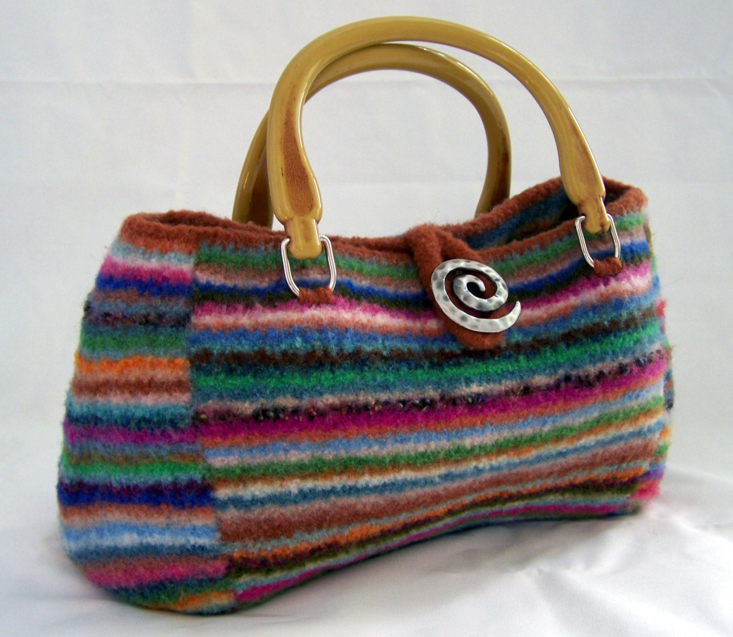 Knitting PATTERN  Felted Doctor  Bag Purse Satchel      (PDF - digital delivery Only)
