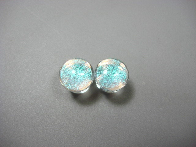 Custom 13mm Silver Blue Dichro on Clear SF