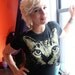 1AEON Soft burnout tee with Golden Cat - women's XL