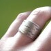 Birch Bark Wedding Bands - Sterling Silver