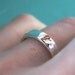 Sterling Silver Hammered Wedding Rings - Hand Hammered Recycled Sterling Silver - Set of Two