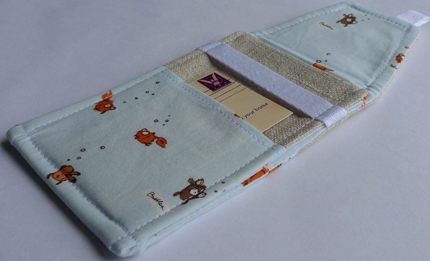iPhone 4S Case- In Touch Pouch for iPhone 4, iPod Touch, Cameras in Heather Ross Swimming Goldfish Lightning Bugs