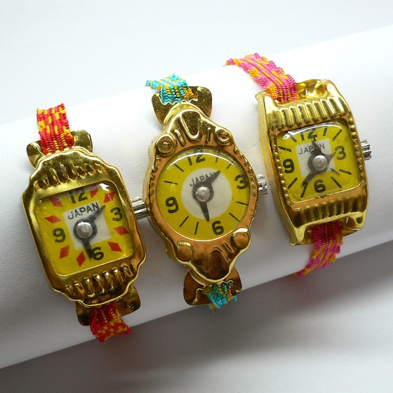 1pc TIN TOY WATCH 1950s Vintage Japan