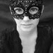 Masquerade - Tatted Sequin Lace Mask - Custom Piece