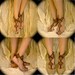 Tatted Barefoot Sandals - Lizzy's Diamonds in Sepia