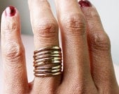 8 brass stacking rings