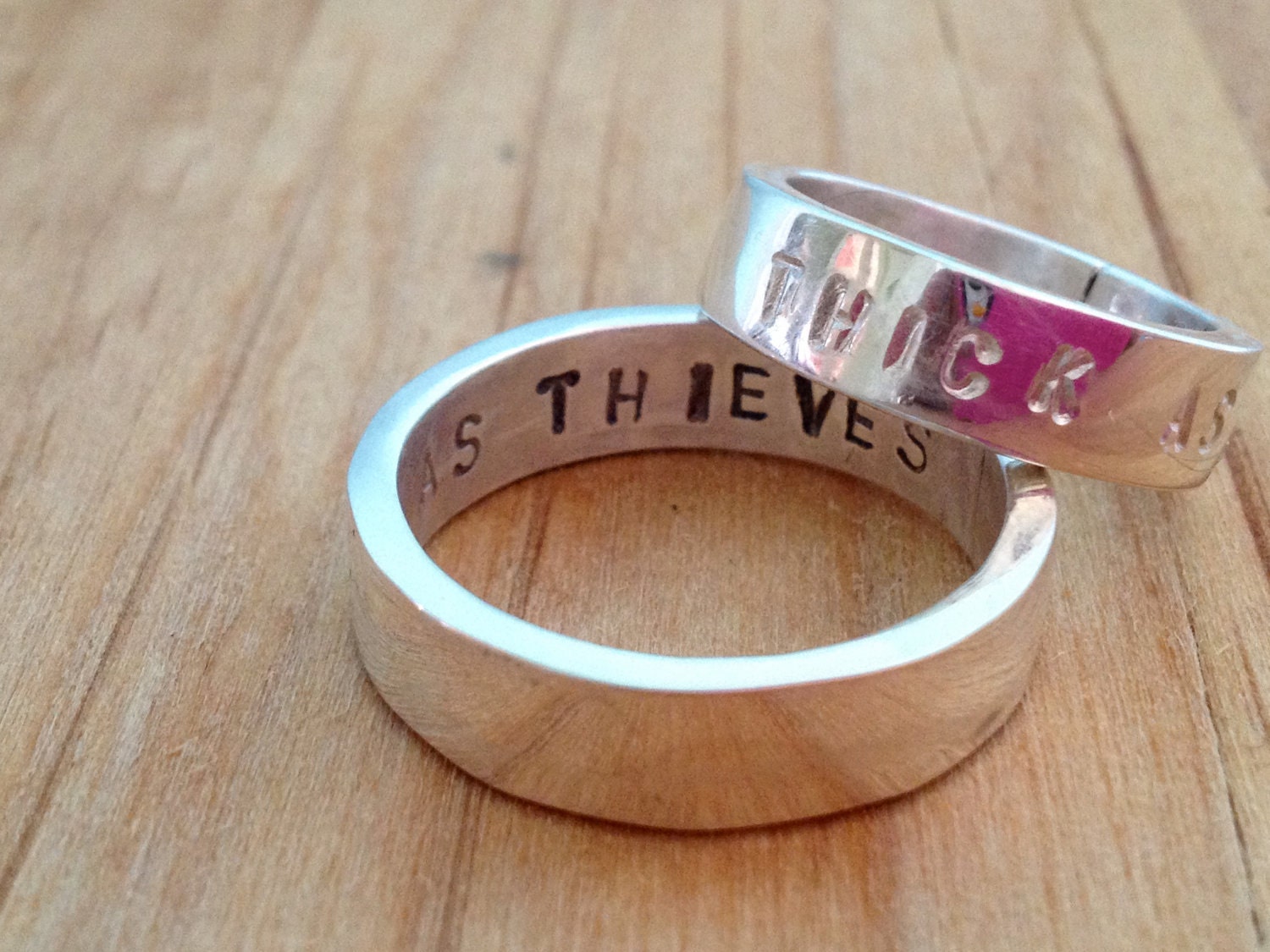 thick as thieves - friendship, promise or wedding bands