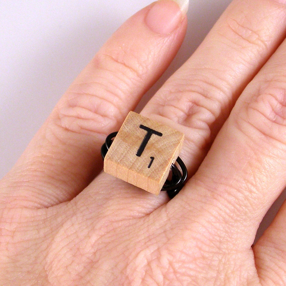 Scrabble Letter Ring - Choose your letter