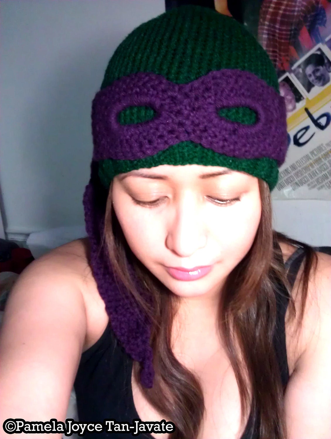 RESERVED for xanatos999 - Teenage Mutant Ninja Turtles Convertible Beanie (Knit & Crochet Combo)