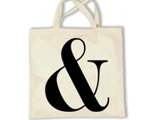 Black Ampersand Tote
