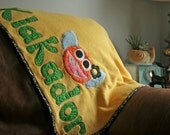 Personalized Monster Blanket - bigger than baby size for bigger kids