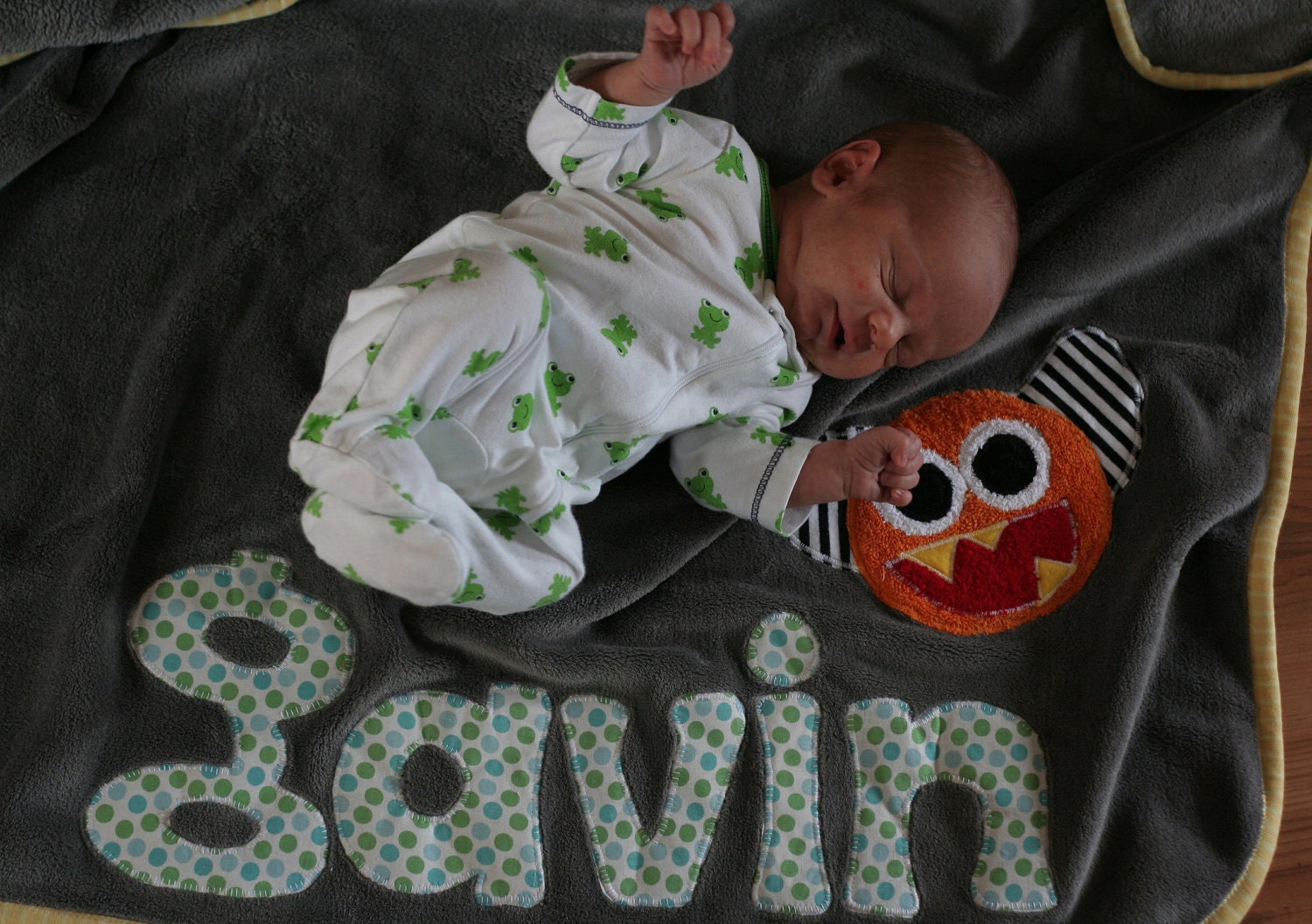 Gavin Grey personalized monster blanket