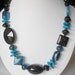 Black Onyx and Blue Agate Necklace
