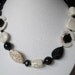 Black Onyx and White Howlite Necklace
