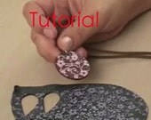 Polymer Clay Tutorial How To Silkscreen on Polymer Clay and Create Unique Pendants for Jewelry