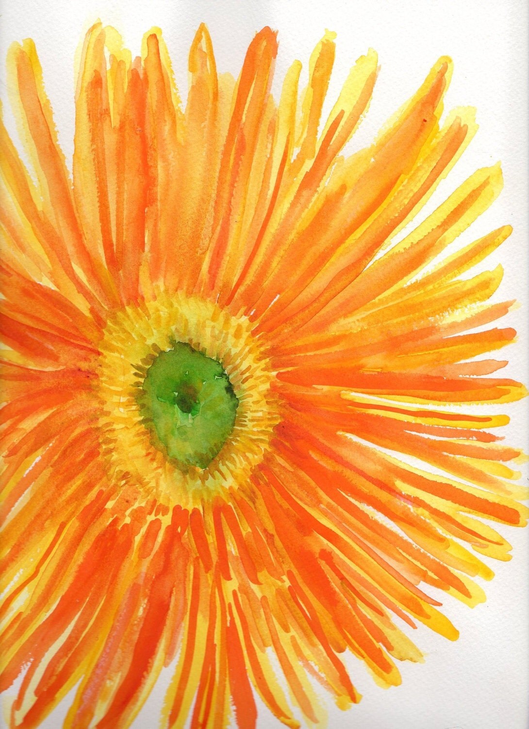 gerbera daisy painting