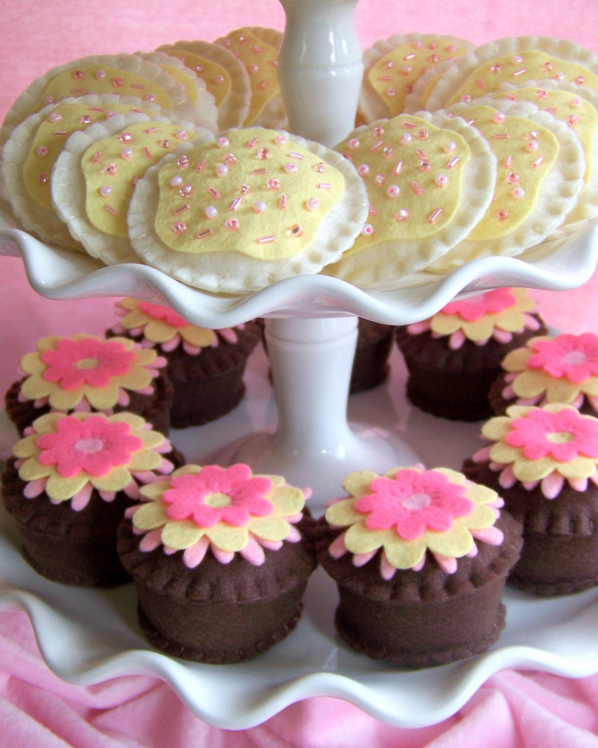 The Ultimate Party Favors  -  PINK LEMONADE COLLECTION  -  Felt Pretend Play Food  -  DEPOSIT ONLY