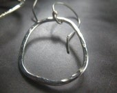 Disheveled Hoop Earrings sterling silver dangle