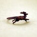 Deer Ring blackened brass and sterling silver