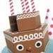 Happy Birthday Chocolate Cake Party Playset Printable Paper Craft PDF