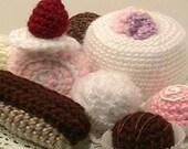 Sale - Amigurumi Crocheted Sweets Pattern Set Digital Download