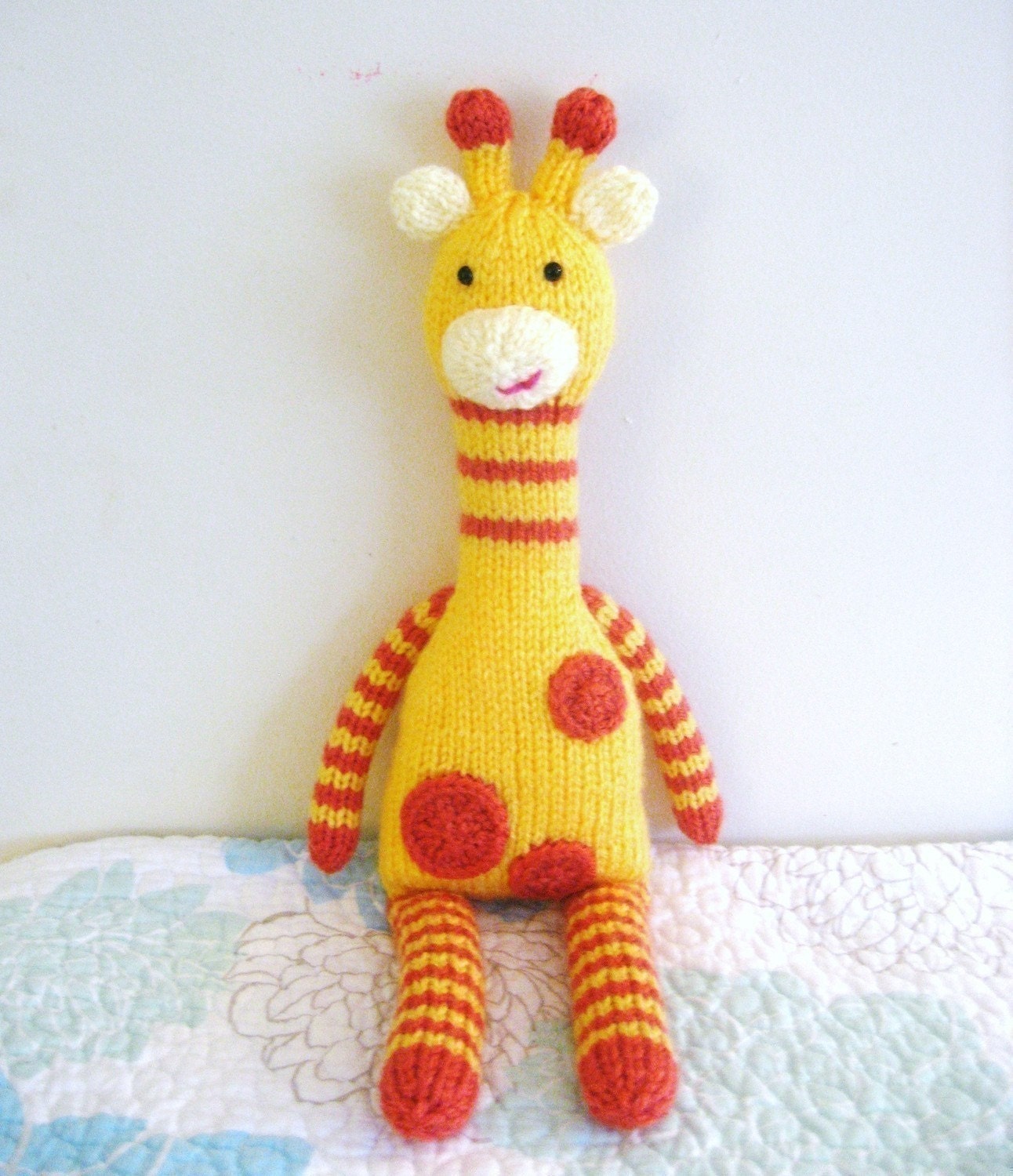 Amigurumi Pattern Knit Giraffe Digital Download