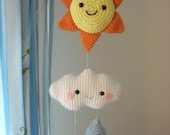 Amigurumi Pattern Crochet Happy Weather Mobile Digital Download