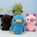 Sale - Amigurumi Animal Friends Knit Pattern Set Digital Download