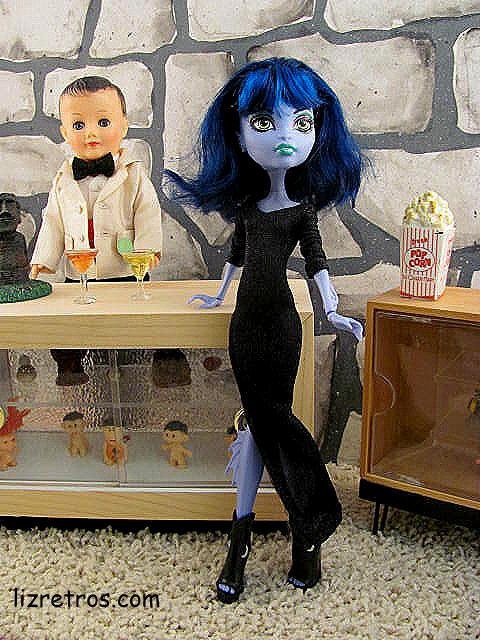 Black Knit Evening Gown for Monster High and Pals by RETROS FREE Shipping US