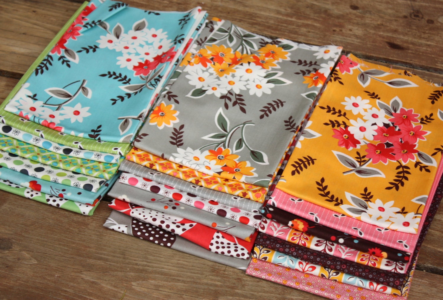 Fat Eighths, Flea Market Fancy Legacy by Denyse Schmidt, Complete Collection.  All 21 Prints and a Free Gift.