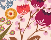 BIG SALE Summer Totem in Grapefruit / LouLouThi Fabric by Anna Maria Horner /1 Yard  Cotton Quilt Fabric