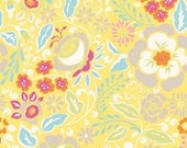 Dena Designs Fabric / LISA in YELLOW  / Taza Collection / 1 Yard Cotton Quilt Fashion Fabric