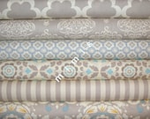 Taza Collection / Dena Designs Fabric / 6 Half Yard Bundle / NEUTRALS -Cotton Quilt   Fabric