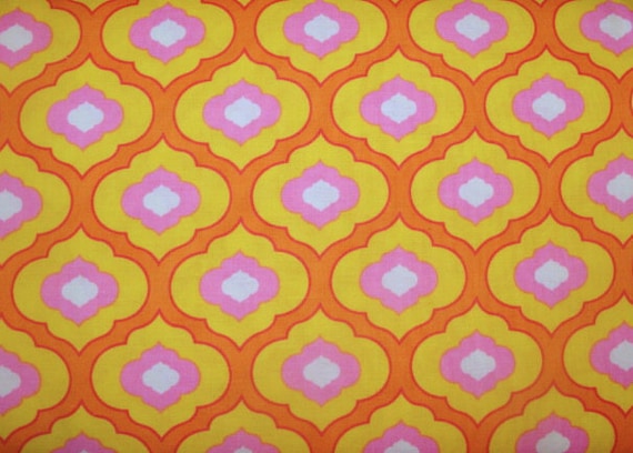 Pretty Little Things by Dena Designs / Ella in Orange- 1 Yard Cotton Quilt Fashion Fabric