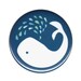 White Whale Pocket Mirror with grey bag