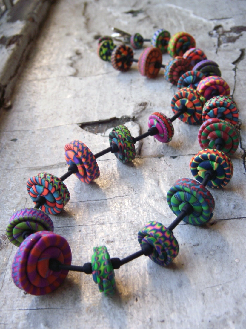 Bright Stacker Bead Necklace