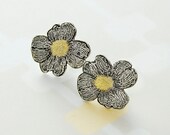 Dogwood blossom earrings