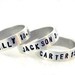 Personalized custom Hand Stamped Unisex Promise or Memory Ring sizes 5 to 15 of Sterling Silver - you choose wording