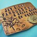 Beginnings - Hand Stamped Rustic Antiqued Copper Key Chain - custom personalized