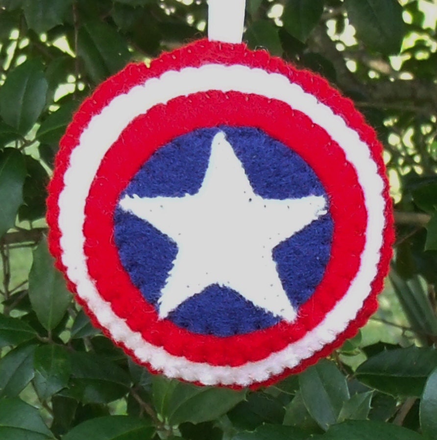 captain america tree ornament