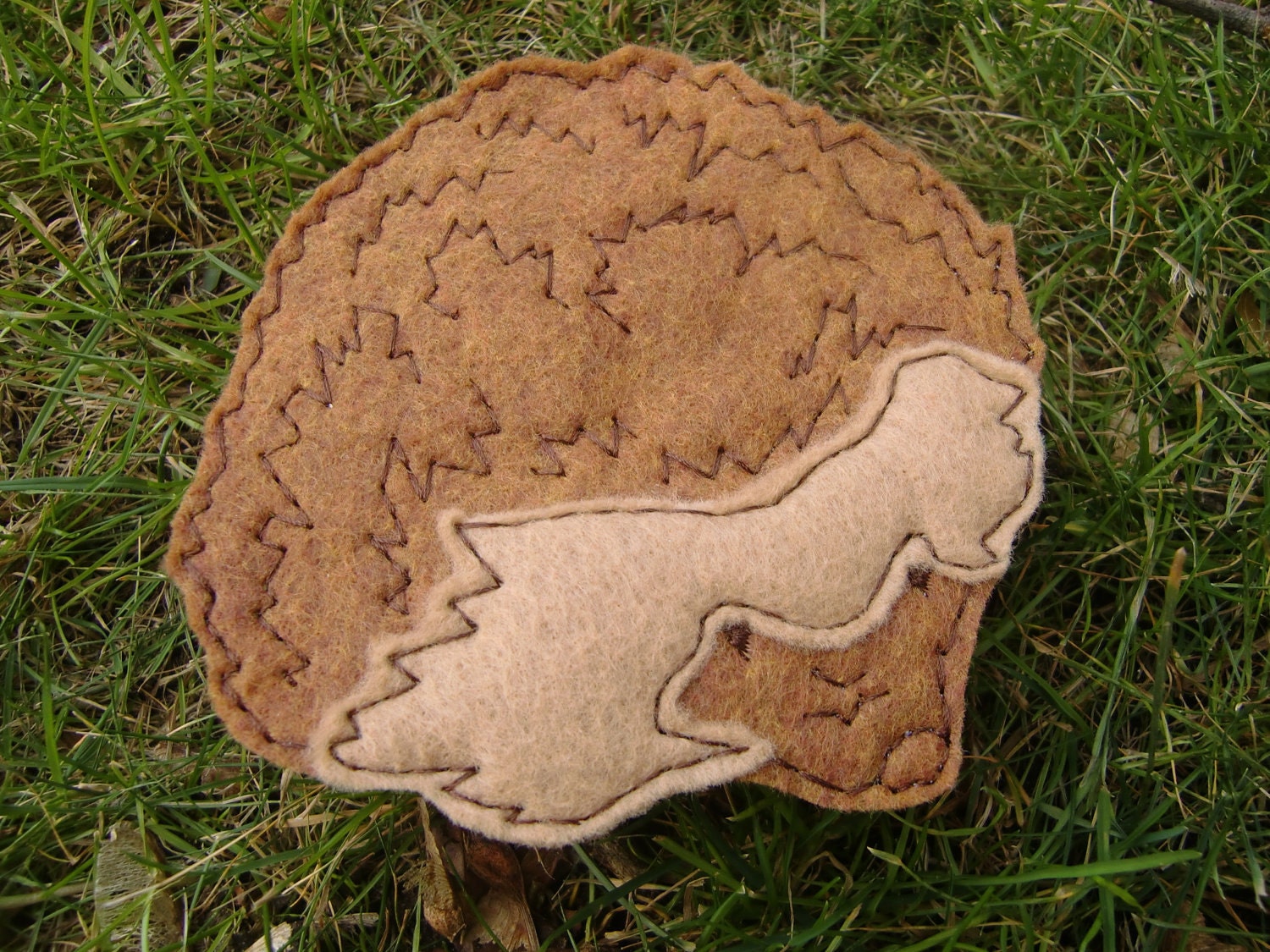 Cyrille the Hedgehog Applique Iron on Version
