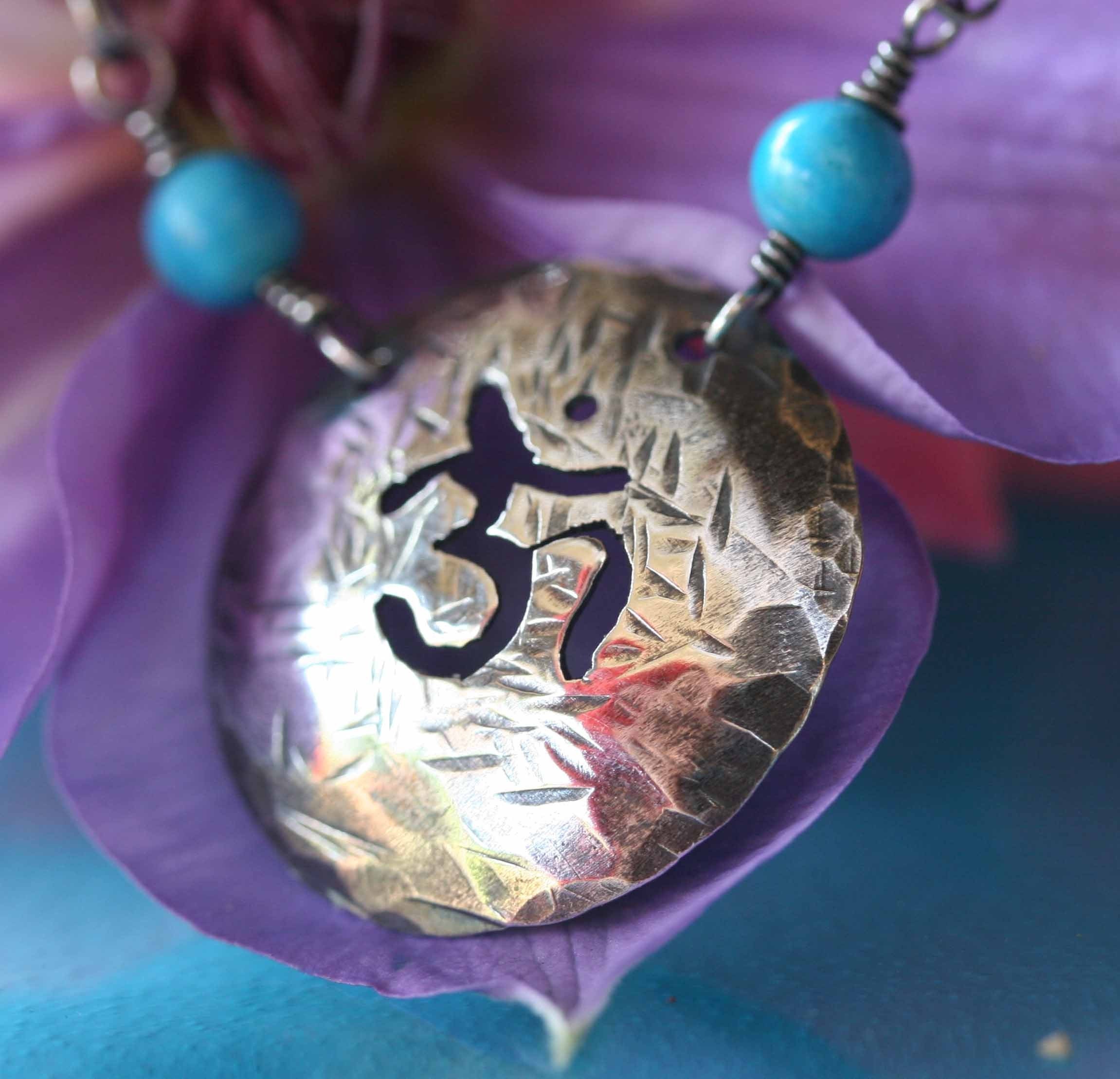 Om Dome Turquoise Necklace Turquoise