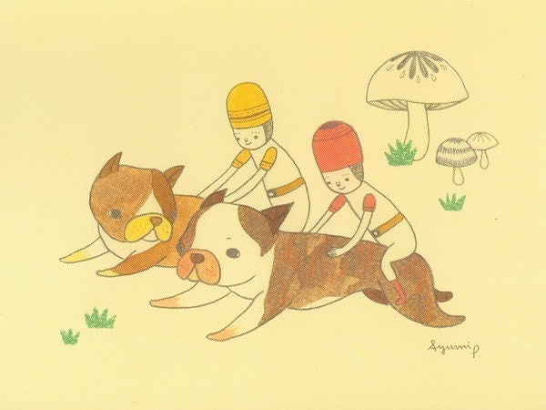 Notecard (Puppy Riders)