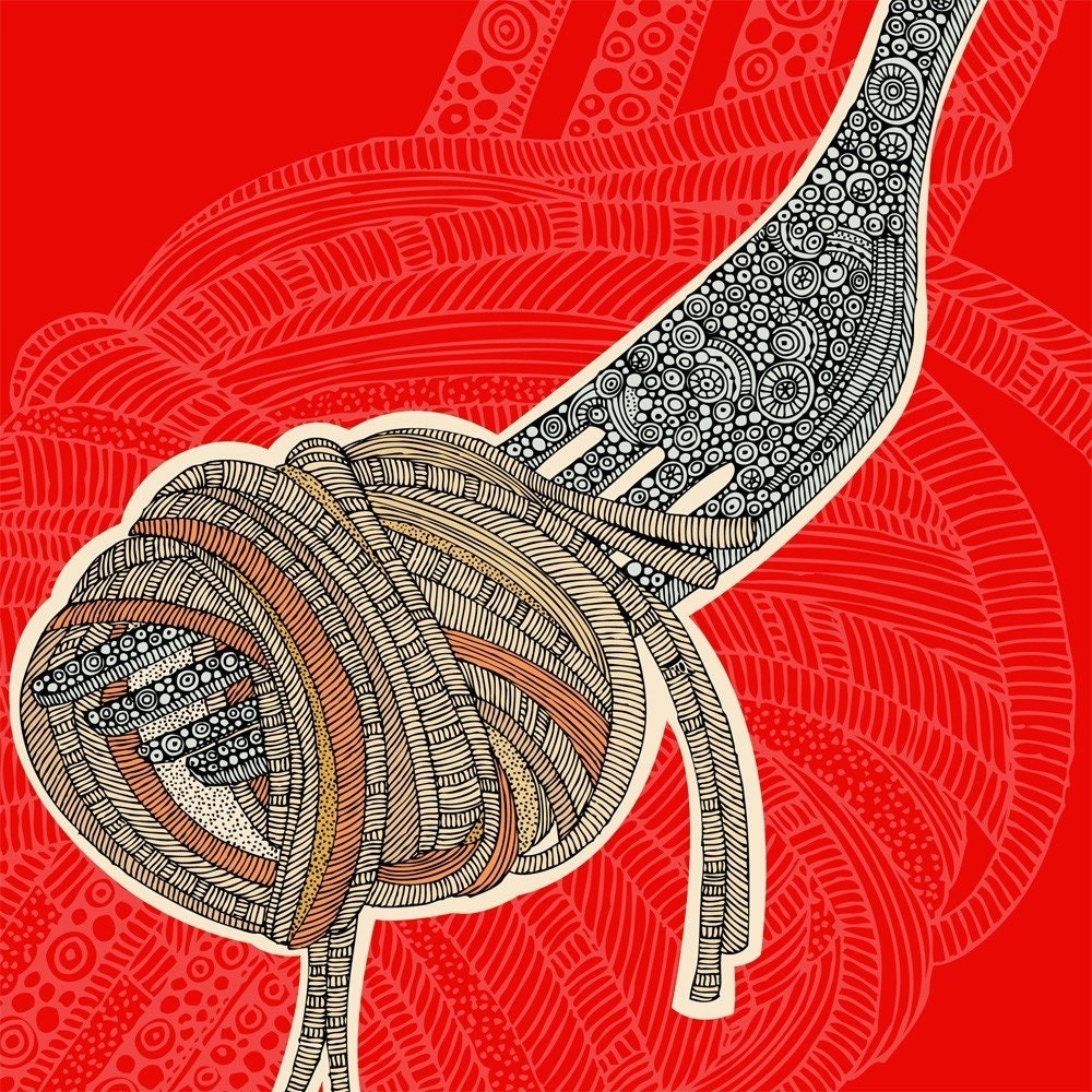 Hmmmm... Pasta -  digital print