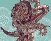 Octopus bloom - print