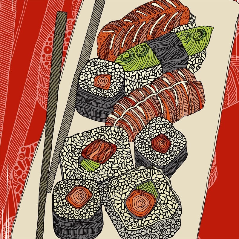 Sushi Digital Print