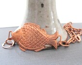Copper Bracelet, Fish Bracelet, Copper Jewelry, Bracelets, Copper Chain, Chain Bracelet, Nautical Bracelet